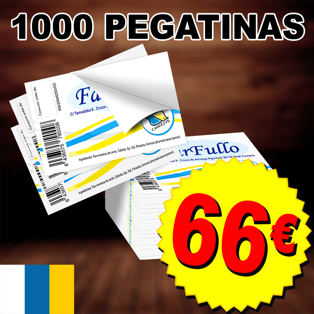 1.000 Pegatinas Tarjeta - Imprenta Las Palmas | Tarjetas de visita, Pegatinas, Adhesivos, Cartas de menú, Dípticos,