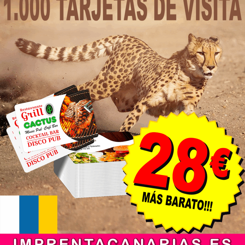 PROMOCIÓN 1.000 Tarjetas de visita, Reserva AHORA!