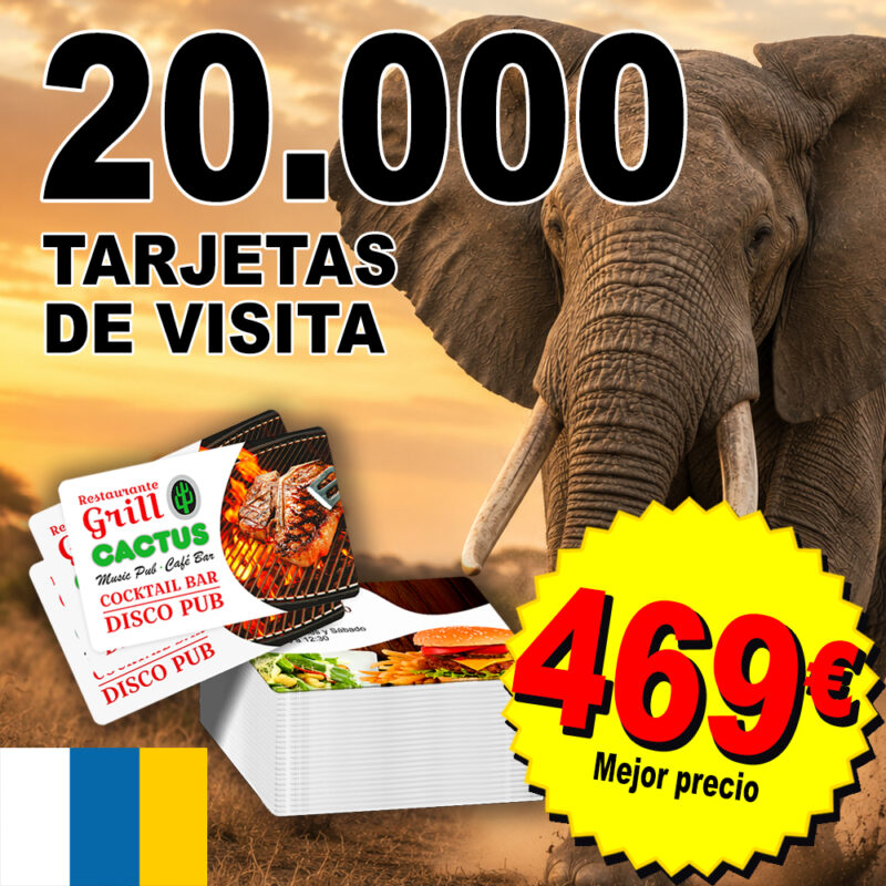 PACK PREMIUM 20.000 Tarjetas de visita